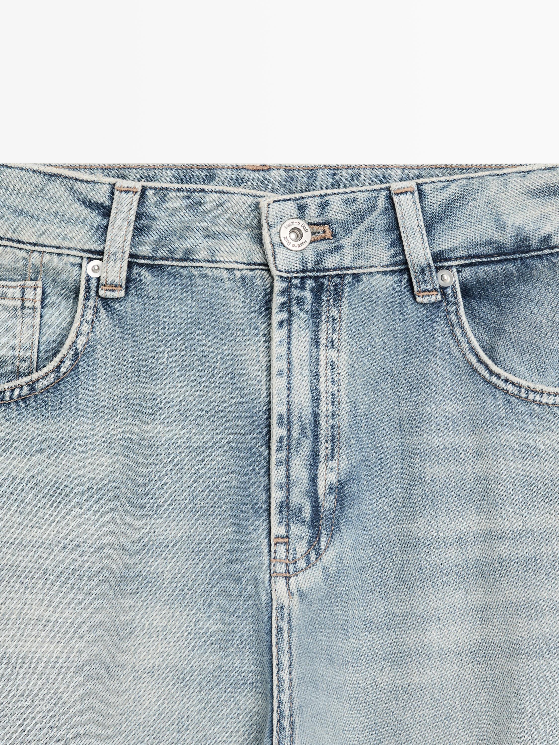 High-waist barrel fit jeans